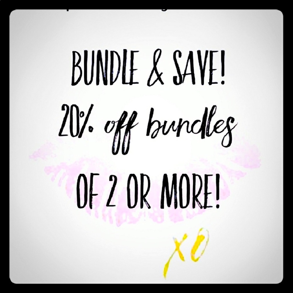 BUNDLE 2 ITEMS OR MORE | GET 20% OFF!!! 🖤